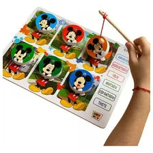 Encaixe Autista Cores E Emoções Pescaria Tema Disney Mickey 