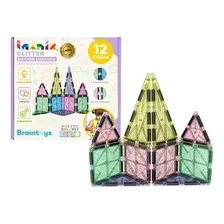 Imanix Glitter Color Y Brillo Cuadrados Y Triángulos 12 Pzas