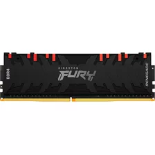 Memoria Ram Gamer Color Negro 8gb 1 Kingston Kf432c16rba/8