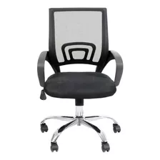 Cadeira De Escritório Mobly Secretária Java Preta Com Estofado De Mesh X 6 Unidades