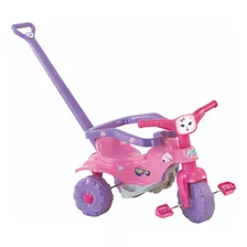 Triciclo Velotrol Tonquinha Motoca Infantil Pets Rosa Menina