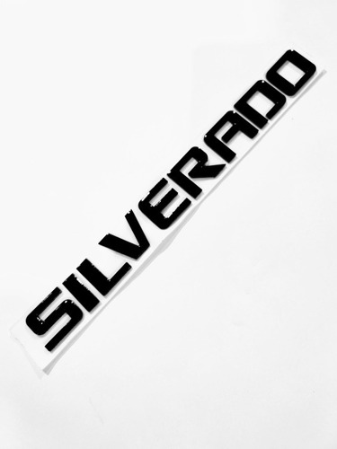 Emblema Letra Chevrolet Silverado 2006-2016 Negro Lateral Foto 3