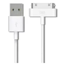 Cable Cargador Usb Para iPhone 4 4s iPad 1 2 3 De 30 Pinos Color Blanco