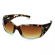 Tifosi Womens Lust Gafas De Sol Ovaladas (tortuga Azul, Degr