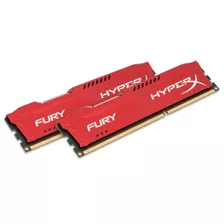 Hyperx Fury Red 16gb 1600mhz Ddr3 Modulo De Memoria Fury 16