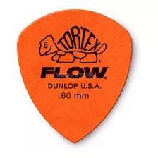 Palheta Dunlop Tortex Flow Standard 0.60mm 12 Unid. Cor Laranja Tamanho 0.60