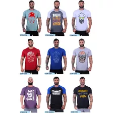 Kit 5 Camisetas Estampadas Masculinas Manga Curta Camisas