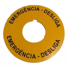 Plaqueta Csw Amarela Plastico Ape-emergencia-desliga(pt-pt)