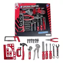 Oficina Criativa Kit Reparo C/10 Ferramentas Br922 Multikids