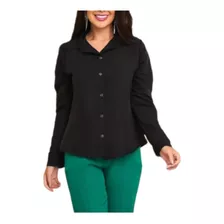 Camisa Feminina Manga Longa Influenciadora Luxo