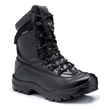 Bota Coturno Militar Acero Tiger Pro Com Ziper Couro Tático