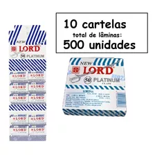 Lâmina New Lord Platinum 10 Cartelas C/ 50u Cada = 500 Unid