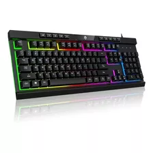 Teclado Gamer Retroiluminado Rgb Crown Mustang Deckard