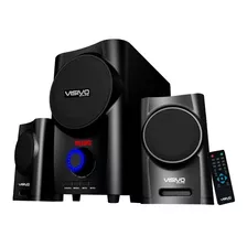 Sistema De Audio Visivo 2.1 Bluetooth Color Negro Potencia Rms 50 W 110v/220v