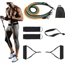 Set Bandas De Resistencia Crossfit Ejercicios Casa 11 Pz