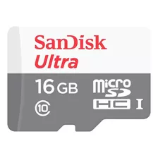 Memória Micro Sd 16 Gb C/adaptador - Sandisk