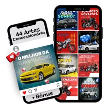 44 Pack Artes Canva Concessionária De Carro E Moto, +3 Bônus