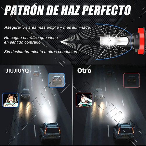 14000lm Kit Focos Led H11 H9 Haz Alto Y Bajo Para Ford 6000k Foto 2