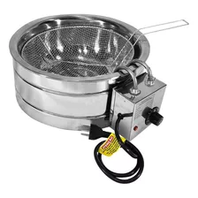 Tacho Elétrico Industrial 8 Litros Aço Inox 3000w Cor Prateado Frequência 60 Voltagem 110v