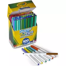 100 Plumones Crayola Originales Super Tips Lettering Lavable