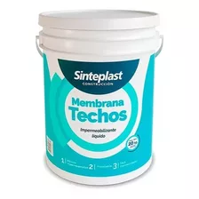 Pintura Membrana Techos Sinteplast Construcción 20 Kg Blanco