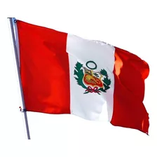 Bandera Perú 60 X 90 Cms Estampada Ojales Metálicos