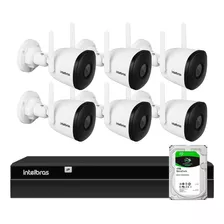 Kit 6 Câmeras Im5 Wifi + Nvr 8 Canais Intelbras + Hd 1tb