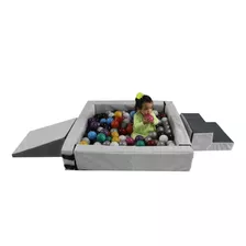 Alberca D Pelotas Perla+50 Pelotas Multicolor+rampa+escalera