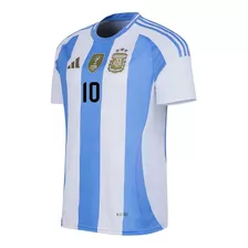 Camiseta Argentina 3 Estrellas Parche Fifa 10 Messi Original