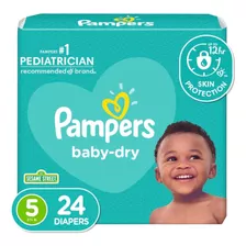 Pañales Pampers Baby-dry, Etapa 5, - Unidad a $2162