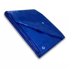 Lona Plastica Encerado C/ Ilhos Azul 6x4 100 Micras Caminhão