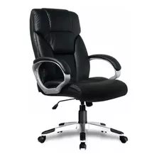 Sillon Ejecutivo Gerencial Silla De Oficina Beta Baires4 Color Negro Material Del Tapizado Cuero Sintético