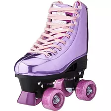 Patins Roller Ajustável Shine (31-34) Roxo Metálico Fenix