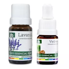 Kit C/ 2 Óleos Essencial De Vetiver E Lavanda Francesa Wnf 