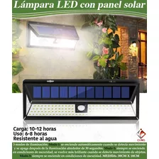 *lámpara Con Sensor Led Y Panel Solar*