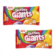 2 X Skittles Giants Fruit Sweets 45g