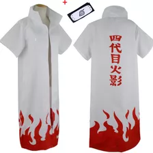 Capa Gabardina Hokage Minato Naruto Cosplay, Frente