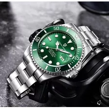 Reloj Hombre Pagani Submariner Automático Cristal De Zafiro