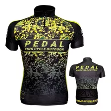 Camiseta De Ciclismo King Brasil Com Bolsos Pedal Bike Full