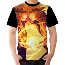 Camiseta Camisa Pai E Filho Hokages Rasengan Minato E Naruto