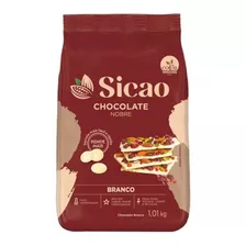 Chocolate Branco Gotas 1,01kg Sicao Nobre