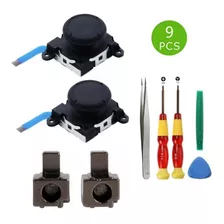 Kit 9 In 1 Joystick Original Joycon Control Switch Tri Wing 