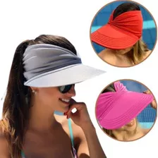 Viseira Proteção Solar Uv50+ Turbante Bandana Piscina Praia