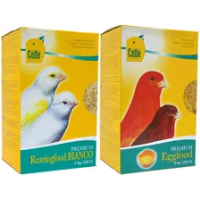 Kit Farinhada Cédé Canários Vermelho E Branco Mosaico 1kg