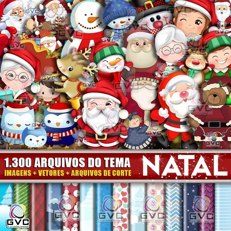 Kit Digital Natal + Arquivos De Corte + Vetores