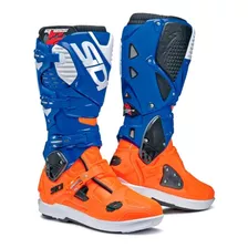 Botas Sidi Crossfire 3 Srs Limited Edition Arancio Fluo Blue