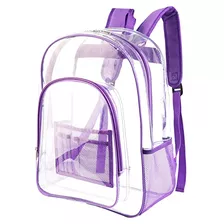 Mochila Transparente Morada Transparente Para Mujeres Y Niñ