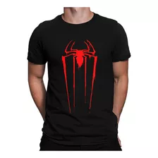 Camiseta Básica Homem Aranha Adulto Camisa 100% Algodão