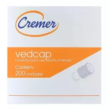 Vedcap Tampa De Vedação Luer Lock Macho/fêmea C/25 Un Cremer