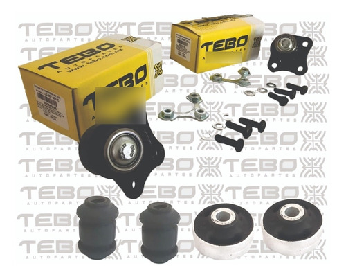 Kit Rotulas Golf Jetta A4 New Beetle Tebo Original Con Bujes Foto 2